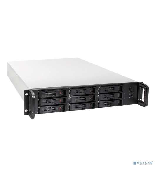 Серверный корпус ExeGate EX284961RUS Pro 2U650-HS09 (RM 19', высота 2U, глубина 650, без БП, 9xHotSwap, 2хUSB)