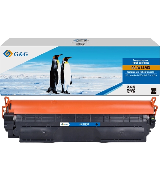 Картридж лазерный G&G GG-W1420X (W1420A) черный (2000 стр.) для HP LJ M110w/MFP M140w