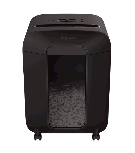 Шредер Fellowes PowerShred LX85 (секр.P-4)/перекрестный/12лист./19лтр./скрепки/скобы/пл.карты