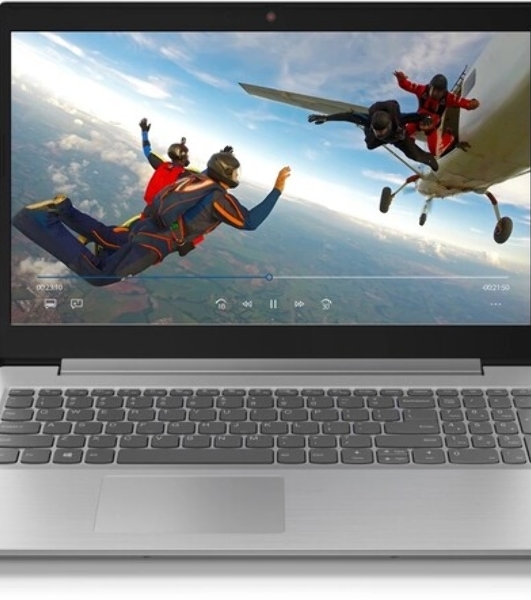 Клавиатура для ноутбука Lenovo IdeaPad L340-15 серая с голубой подсветкой