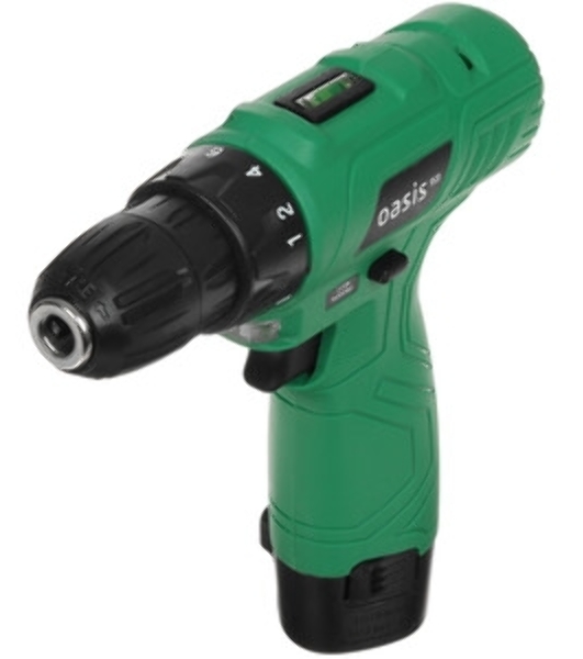 Дрель-шуруповерт Oasis AV-12 Eco, 12 В, 1,3 Ач, 24Нм, щеточный