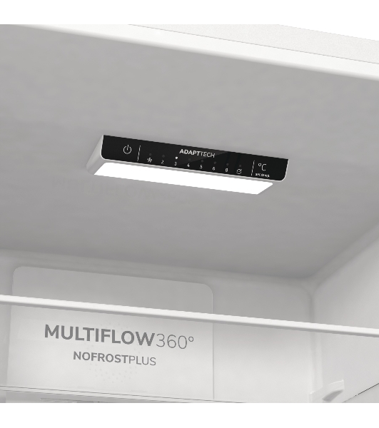 Холодильник Gorenje NRK6201PW4 белый двухкамерный 235/96л морозилка снизу, No Frost