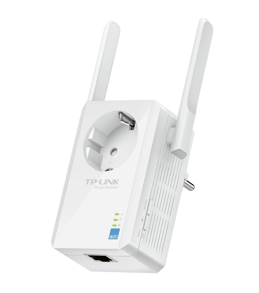 Сетевой адаптер TP-Link SOHO TL-WA860RE 300Mbps Wireless N Wall Plugged Range Extender with AC Passthrough, QCA(Atheros), 2T2R, 2.4GHz, 802.11b/g/n, 1 10/100Mbps LAN port, Range Extender button, Range Extender mode, suppo поставляется без кабеля RJ-45