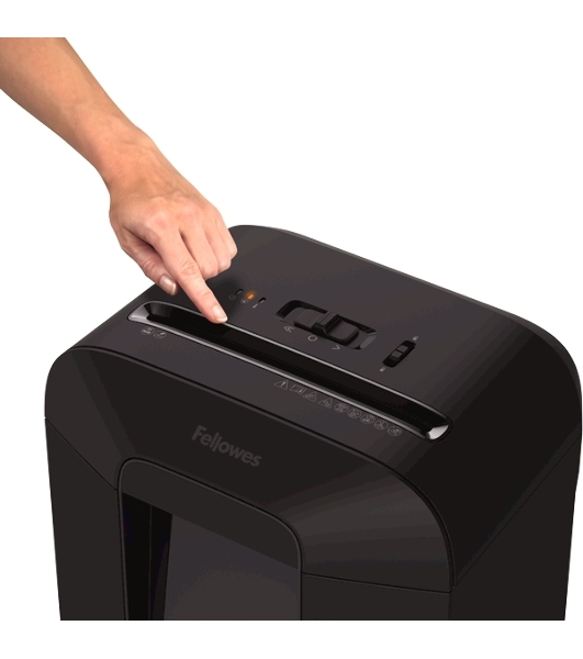 Шредер Fellowes PowerShred LX85 (секр.P-4)/перекрестный/12лист./19лтр./скрепки/скобы/пл.карты