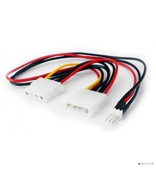 Кабель питания Cablexpert CC-PSU-5, для вентилятора 12V, molex -> molex + 2pin, 15 см