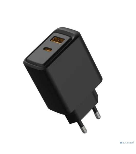 Сетевое зарядное устройство Rexant с портами USB-A и USB-C, 30Вт, черный