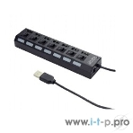 USB-концентратор Gembird UHB-U2P7-02, USB 2.0, USB 7 портов, USB/Адаптер: 5 В / 2 A, фото9