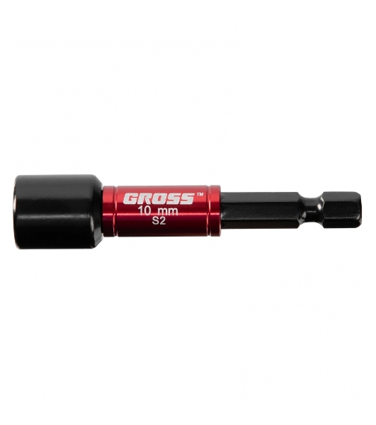 Бита с торцевой головкой GROSS, магнит. Nut-Driver, 10 мм, S2Gross 11619