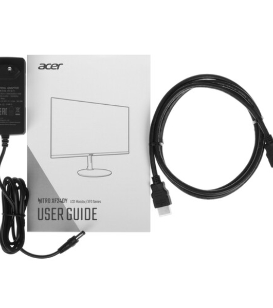 Монитор 23.8' Acer XF240YM3biiph Nitro IPS 1920x1080, 180 Гц, 4 мс, 16:9, 250 кд/м2, 2xHDMI, 1хDP, 1x3.5 мм, черный