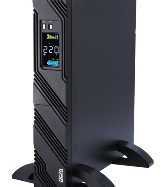 Источник бесперебойного питания Powercom Smart King Pro+ SPR-1000 LCD 800Вт 1000ВА черный
