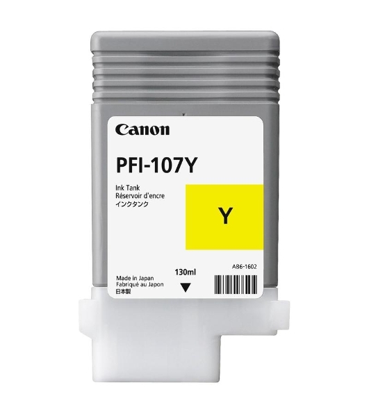 Картридж струйный Canon PFI-107Y (6708B001) желтый (130 мл) для Canon iP F680/685/780/785