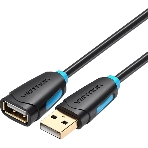 Кабель-удлинитель Vention USB 2.0 AM/AF - 1м черный, фото5