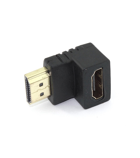 Удлинитель HDMI папа-мама угловой вниз