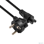 Кабель питания ноутбуков ExeGate Power PC5-0,5P (Евровилка Schuko->C5, VDE-250V-3*0.5мм2, медь, черный, 6A, 0.5м), фото6