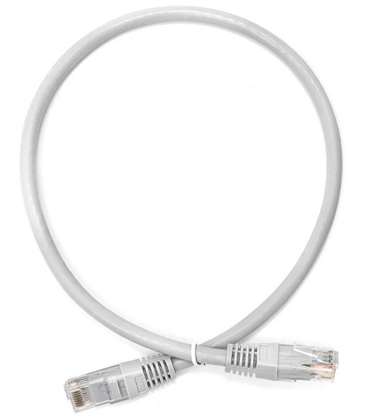 Патч-корд LANMASTER UTP TWT-45-45-0.5/6-GY вилка RJ-45-вилка RJ-45 Cat.6 0.5м серый ПВХ