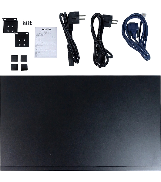 Коммутатор ORIGO Managed L3 Switch 24x1000Base-X SFP, 4x10Gbase-X SFP+, RJ45 Console, 19' w/brackets