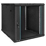Шкаф телекоммуникационный 19' настенный 12U ExeGate EC-WM-12U.600.G.BLACK (19', 12U, 600x600x635 мм (ШхГхВ), передняя дверь закаленное стекло, съемные боковые панели, пыле- и влагозащита IP23, черный RAL 9004), фото14