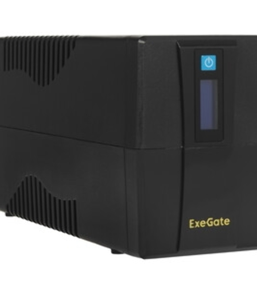 Источник бесперебойного питания ExeGate SpecialPro Smart LLB-600.LCD.AVR.2SH 600VA/360W, LCD, AVR, 2*Schuko, черный