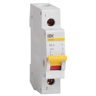Выключатель нагрузки IEK MNV10-1-040 (мини-рубильник) ВН-32 1Р 40А IEK
