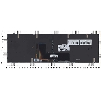 Клавиатура для ноутбука DNS Clevo P651 черная с рамкой с подсветкой, фото 1