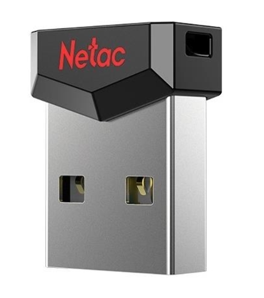 Флешка USB Netac UM81 (NT03UM81N-064G-20BK), 64Gb, USB 2.0, R/W 30/10, черный/красный