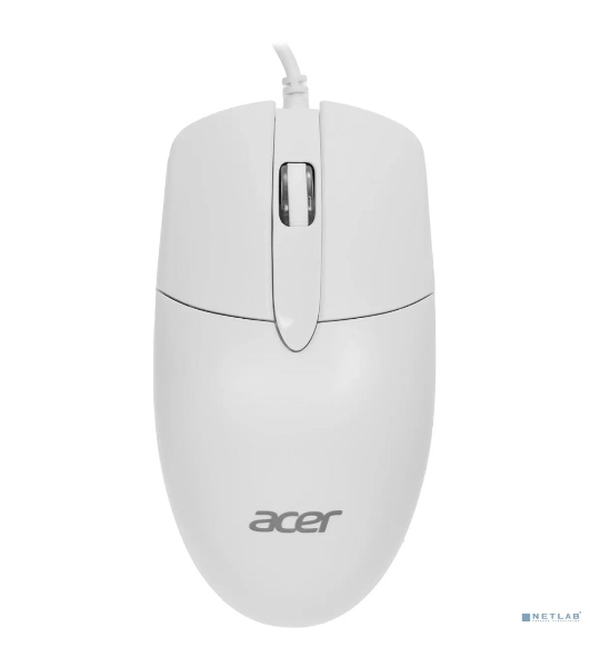 Мышь проводная Acer OMW300 белый, 1200 dpi, USB, кнопки - 3