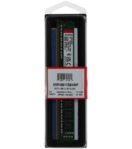 Оперативная память Kingston ValueRAM, DDR3L, 4GB (1x4GB), 1600MHz, CL11, DIMM