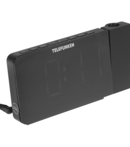 Радиочасы с будильником TELEFUNKEN TF-1709 (черный с белым)