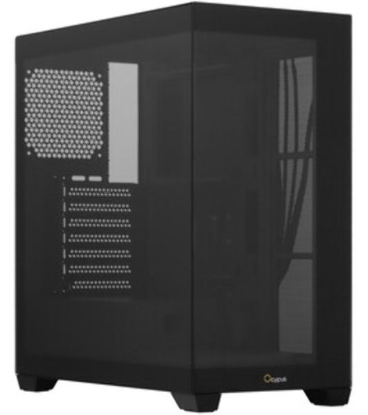 Компьютерный корпус Ocypus Gamma C72 BK ATX/win/black/no PSU/Tempered Glass