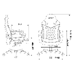 Кресло Бюрократ VIKING 6 KNIGHT B FABRIC черный, ткань, 120 кг, механизм качания, фото15