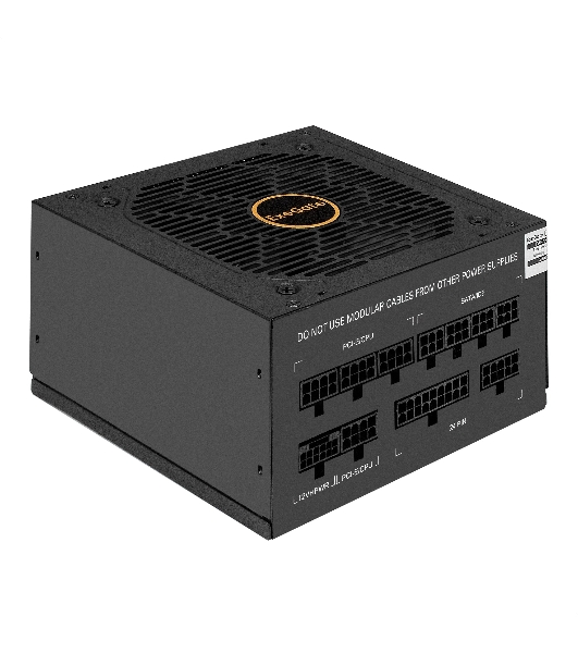 Блок питания ExeGate 750VSP FС (EX297232RUS), 750Вт, 80 PLUS Gold, 120мм, модульный, черный