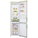 Холодильник LG GA-B509CESL бежевый глянцевый двухкамерный 277/107л морозилка снизу, No Frost, фото7