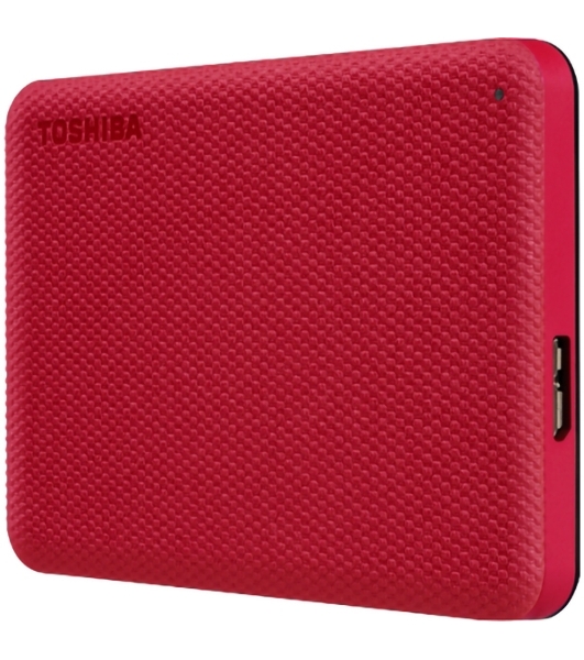 Внешний HDD 2.5' Toshiba Canvio Advance, 1TB, USB 3.2 Gen 1 Type-A, 5400 rpm, красный