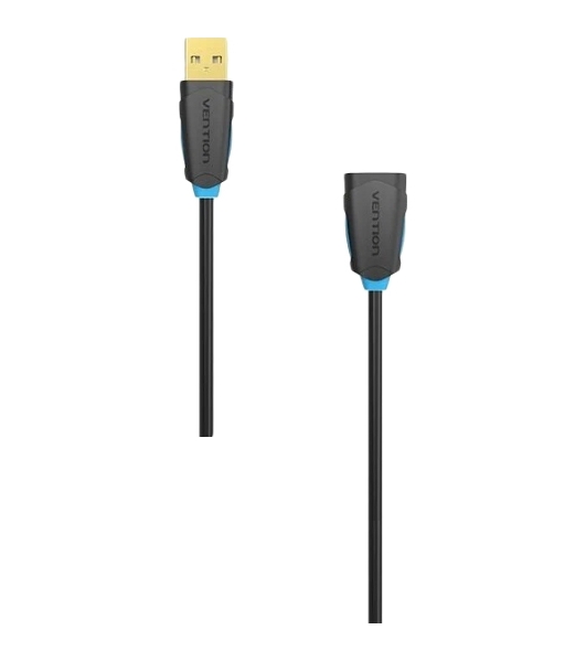 Кабель-удлинитель Vention USB 2.0 AM/AF - 1м черный