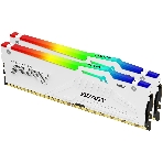 Оперативная память Kingston Fury Beast, DDR5, 32Gb (2x16Gb), 5600MHz, CL40, DIMM, с радиаторами, RGB, белый, фото10