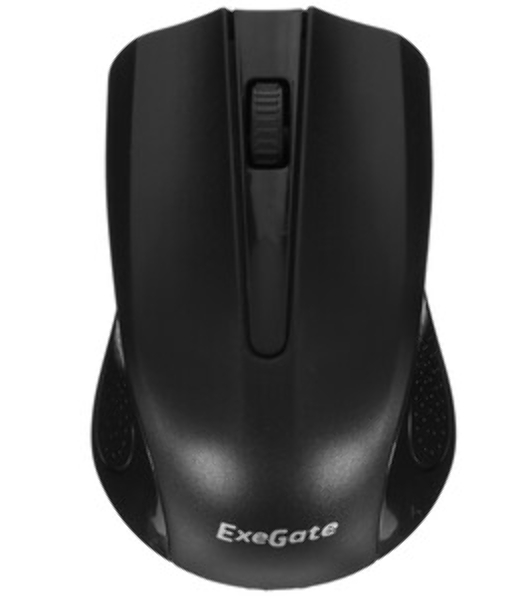 Мышь беспроводная ExeGate Professional Standard SR-9023 черный, 1200 dpi, радиоканал, USB, кнопки - 3