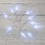 Гирлянда светодиодная Neon-night 'Сосульки' 1.5 м, 10 LED, прозрачный ПВХ, цвет свечения белый, 2 х АА (батарейки не в комплекте), фото 1
