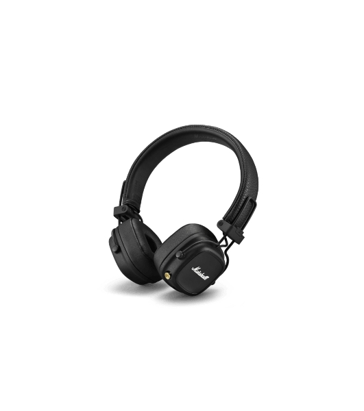 Беспроводные/проводные наушники Marshall Major IV черный, накладные, Bluetooth + проводной, беспроводная зарядка, до 80 ч
