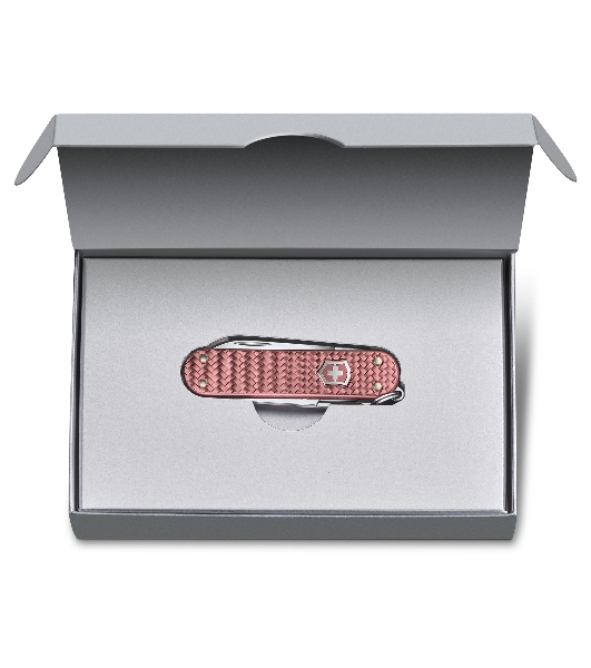 Нож-брелок Victorinox Classic SD Precious Alox, 58 мм, 5 функций, 'Gentle Rose' (подар. упаковка)