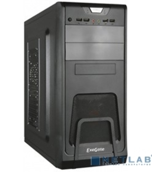 Компьютерный корпус ExeGate EX278393RUS Miditower ExeGate CP-603 Black, ATX, (CP500W, 80мм), 2хUSB+2хUSB 3.0, Audio