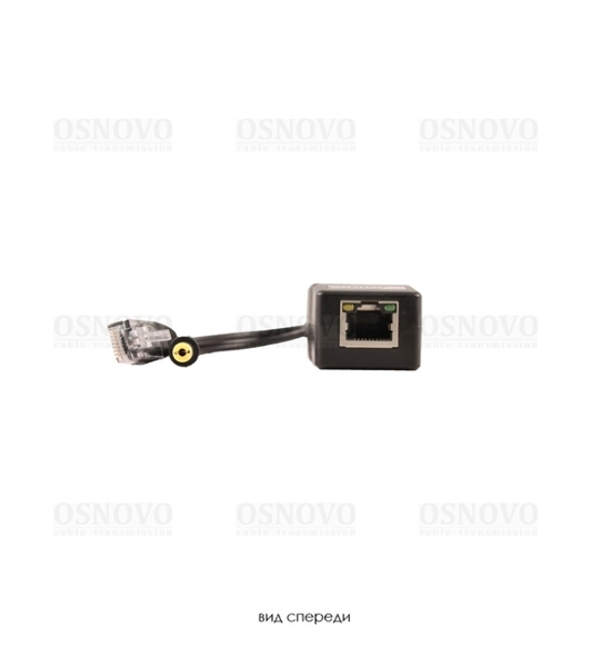 Сплиттер PoE Splitter/2 Osnovo Fast Ethernet. PoE IEEE 802.3af.- RJ45(10/100 Base-T, IE