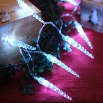 Гирлянда светодиодная Neon-night 'Сосульки' 1.5 м, 10 LED, прозрачный ПВХ, цвет свечения белый, 2 х АА (батарейки не в комплекте), фото2