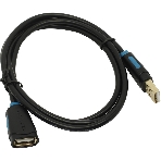 Кабель-удлинитель Vention USB 2.0 AM/AF - 1м черный, фото 1