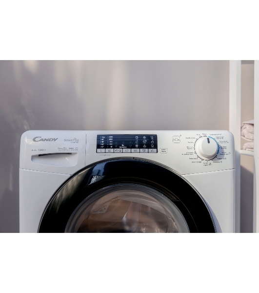 Стиральная машина Candy Smart Pro Inverter CSOW43 646TWMB-07 белый, загрузка фронтальная 6 кг, 1300 об/мин, класс B