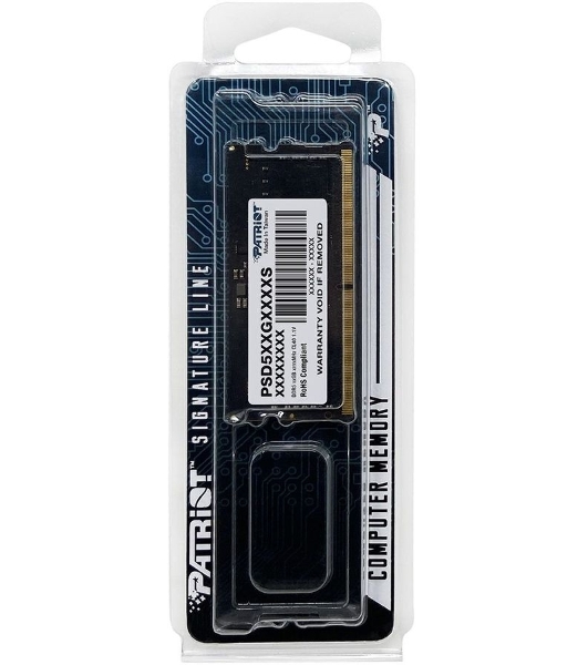 Оперативная память Patriot Signature, DDR5, 16GB (1x16 GB), 5600 MHz, CL46, SO-DIMM