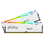 Оперативная память Kingston Fury Beast, DDR5, 32Gb (2x16Gb), 5600MHz, CL40, DIMM, с радиаторами, RGB, белый, фото8