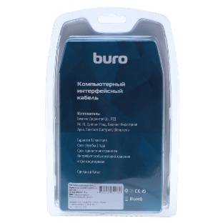Кабель аудио-видео Buro HDMI (m)/HDMI (m) 3м. феррит.кольца позолоченные контакты черный