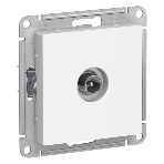 Механизм розетки TV AtlasDesign проходной 4DB белый SchE ATN000192, фото 1