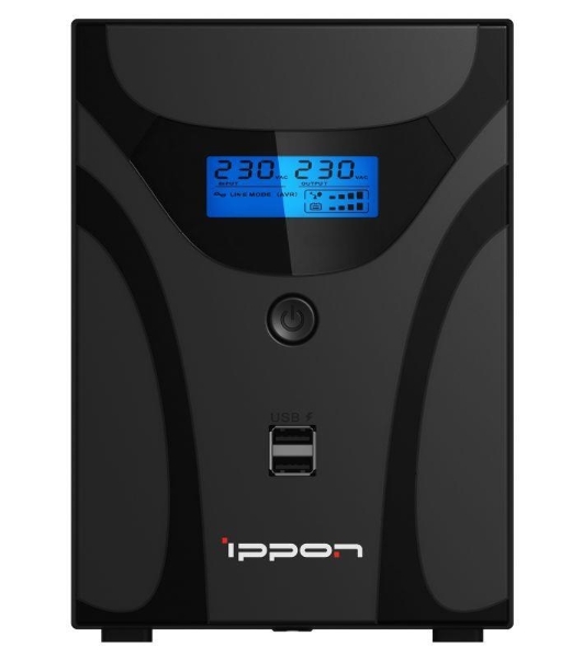 Источник бесперебойного питания Ippon Smart Power Pro II 1200 720Вт 1200ВА черный