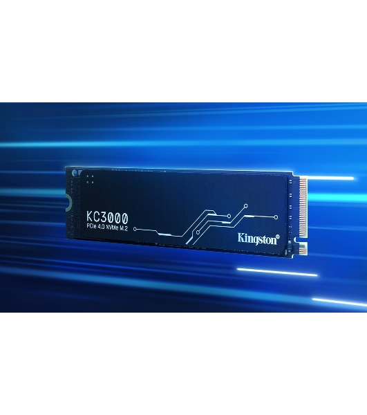 Накопитель SSD Kingston KC3000, 4Tb, PCIe 4.0 x4, M.2 2280, NVMe, R/W 7000/7000, с радиатором